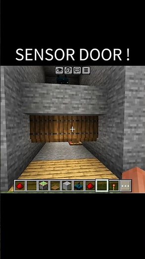 How to Build a SILENT Sensor Door in Minecraft! 🤫 #minecraft
