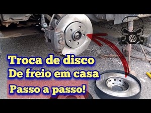 COMO TROCAR DISCOS DE FREIO gol,polo,Fox,golf e outros carros!!
