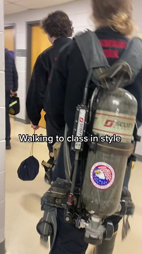 Female student firefighters on TikTok