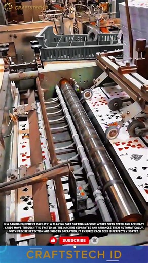 Automatic playing card sorting machine Acts! Fast & Accurate #tech #industrialtech #automaticmachine