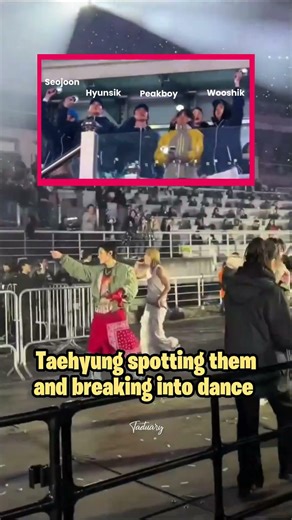 Wooga x Taehyung Cutest Interaction Concert Day 2 #v #shorts