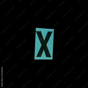 An animated magazine font featuring all the letters of the alphabet and the main punctuation and special characters, made from magazine clippings, on a transparent background for easy compositing.