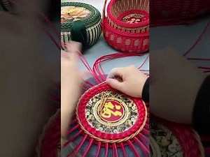 How to DIY Basket with PE Rattan and Acrylic Base at Home #diy #handmade #craft