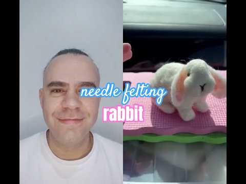 🐇 Rabbit Figure. #NeedleFelting #jusufgenc