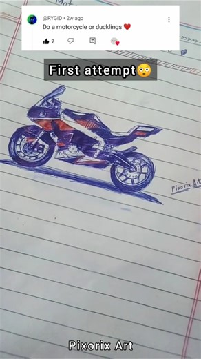 Motorcycle drawing #art #drawing #motorcycleart #viralart #viral