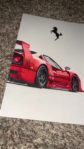 Stunning Realism in Ferrari Car Drawings