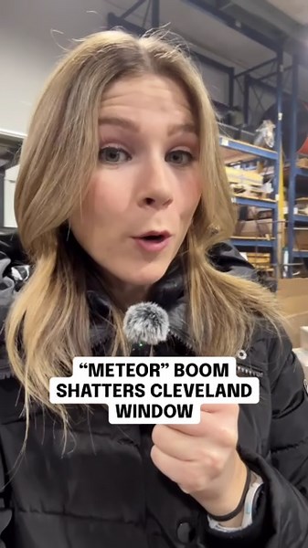 Meteor boom shatters Cleveland window at workshop