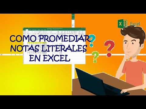 COMO PROMEDIAR NOTAS LITERALES EN EXCEL