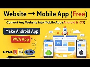 How to Convert Any Website into Mobile App (Android & iOS) FREE | PWA Tutorial 2026
