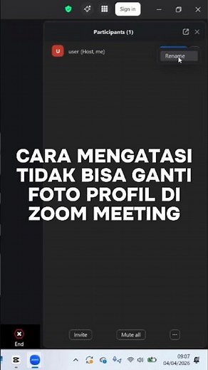 How to solve the problem of not being able to change your profile photo in Zoom Meeting