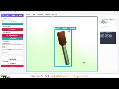 Detect defective products with Camera Vision AI | Self-study PLC