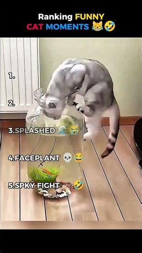 Ranking the FUNNIEST Cat Moments 😂🐱 #shorts
