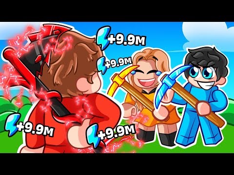 I pretended to be a noob, then I bought the most overpowered pickaxe in Roblox!