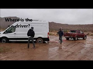 Ford Transit Stuck in the mud.