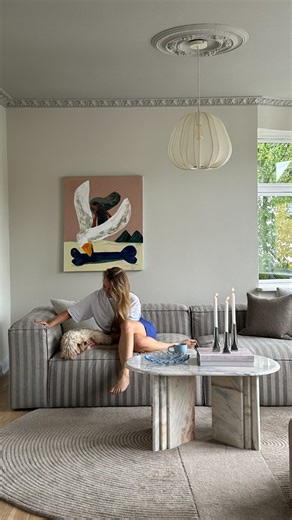 BOLIA on Instagram: "In our new Autumn Winter collection, we introduce Linor - a unique yarn-dyed upholstery fabric designed exclusively for BOLIA. Available in beige, dark beige and brown, and featuring a striking striped pattern, Linor combines rugged texture with timeless character - perfectly suited to a wide range of our furniture designs. Here, Linor is showcased on our beloved Cosima modular sofa - recently moved into the beautiful home of @mariaheitmann - adding calm curves and a playful