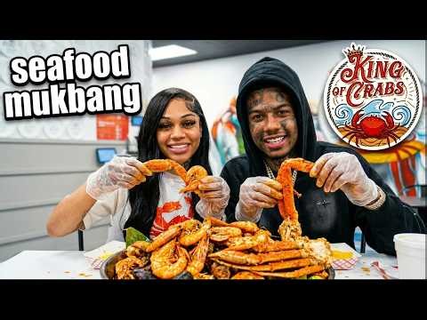 BLUEFACE TAKES ASPEN KARTIER TO HIS SEAFOOD SPOT! 🦀🔥