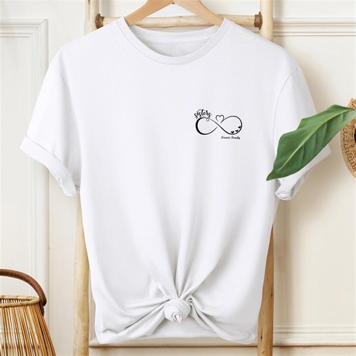 Sisters Forever Shirt, Infinity Heart Sister T Shirt, Family Love Matching Tee, Minimal Sisterhood Graphic Shirt - Etsy
