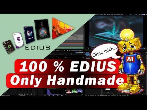 EDIUS – 100 % handmade, nicht alles braucht eine KI, manchmal reicht Kreativität und Know‑how aus.