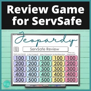 Food Handler Review Game for Culinary Arts and Prostart - FCS ServeSafe Review