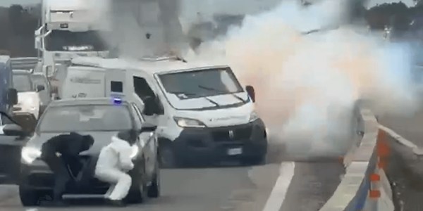 Italy news: Armed gang posing as police blow up cash van in extraordinary 'Italian Job' attack