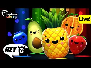 Hey Bear Sensory - Smoothie Mix Dance Party! Live Stream!