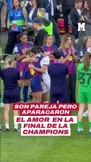 Mapi León, capitana del Barça, consuela a su novia, la jugadora del Lyon Ingrid Engen MARCA