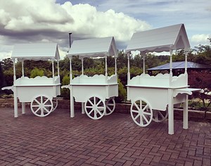 Candy Cart for Sale Wedding Sweet Cart Fully Collapsible Candy Cart With Wheels Painted White - Etsy
