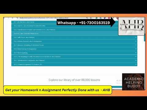How to Pass Study.com Business 325 Union & Labor Relations