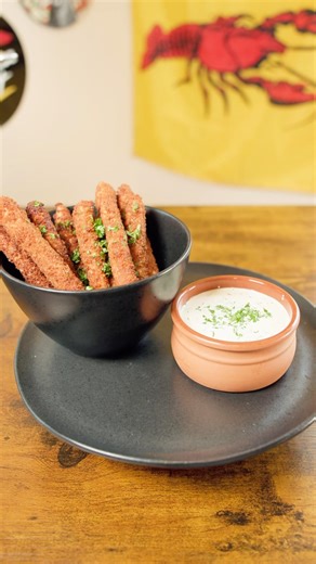 BK Spicy Chicken Fries with Spicy Ranch - homemade style of a fast food favorite 🔥 #remake #recipe