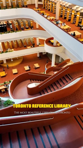 Shobhit-Travel Photographer on Instagram: "The Toronto Reference Library is one of the most iconic architectural landmarks in Toronto, located near Yonge and Bloor. Known for its striking design, massive atrium, and endless book collections, it’s a must-visit spot for students, creatives, and tourists exploring the city. If you’re looking for unique Toronto attractions that blend culture, history, and modern design, this library is at the top of the list. #TorontoReferenceLibrary #TorontoArchite