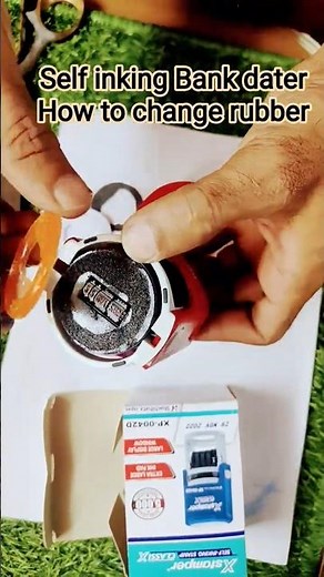 DIY self inking Bank dater, how can change rubber #stampfactory #selfinkingstamp