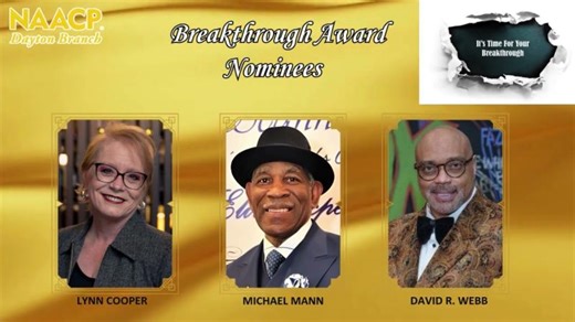 74th Dayton NAACP Hall of Freedom Awards-The Breakthrough Award goes to David Webb of TheFunkCenter. | David R. Webb