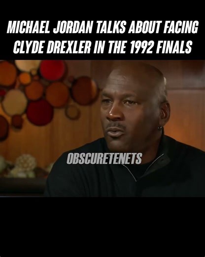 Michael Jordan talks about facing Clyde Drexler in the 1992 Finals #shorts #michaeljordan #nba
