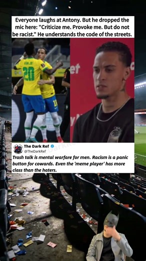 Even the "Meme Player" has Class! 😤🐐 #Shorts #Antony #ViniJr #NoToRacism