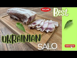 The Simplest Recipe for Ukrainian Salo/Das einfachste Rezept für ukrainischen Speck