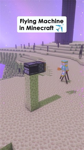 Minecraft How To Make Simple Flying Machine Tutorial ✈️ #minecraft #minecrafttutorial