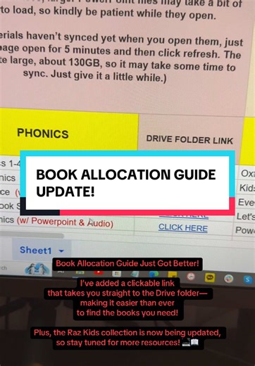 Book Allocation Guide Just Got Better! We’ve added a clickable link that takes you straight to the Drive folder—making it easier than ever to find the books you need! Plus, the Raz Kids collection is now being updated, so stay tuned for more resources! 💻📖 🚨 GET YOUR ACCESS NOW! Grab all the ESL resources you need—SALE ENDS APRIL 30! 🗓️ #ESLResources #BookUpdate