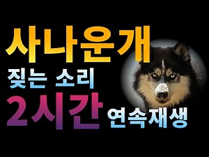 층간소음,층간소음 복수, 개 짖는 소리에는 개짖는 소리로!, 개 짖는 소리 2시간 연속재생(Dog noise 2Hours continous play)