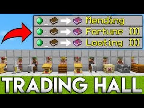 Minecraft Hardcore, making villiger trading hall (5)