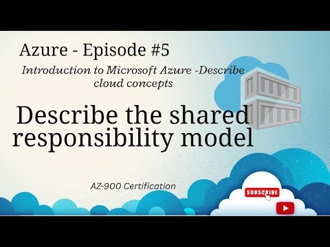 Describe the shared responsibility model - AZ-900 - EP 5 (Tamil)