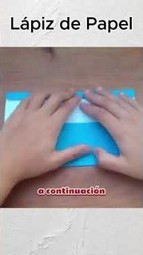 ¡Aprende a hacer un increíble Lápiz de papel paso a paso! #origamiperu #papiroflexiaperu #arteperu