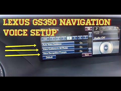Lexus GS350 Navigation - Voice Setup in depth demo