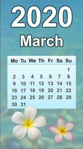 March 2020 Calendar