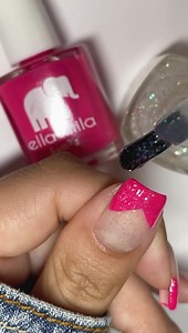 275K views · 3.7K reactions | The most beautiful summer French mani tutorial  Reel created by @gaby_polish using; {pink lemonade} {first birthday} #ellamila | Ella+Mila | Facebook