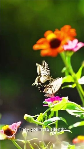 Silent Butterfly Pollination | Small Wings, Big Impact #biologyfacts #growthmindset #silentgrowth