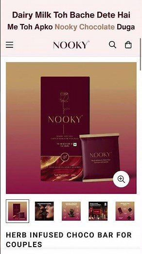 Nooky India most loved & trusted aphrodisiac chocolates. We guarantee love #couple