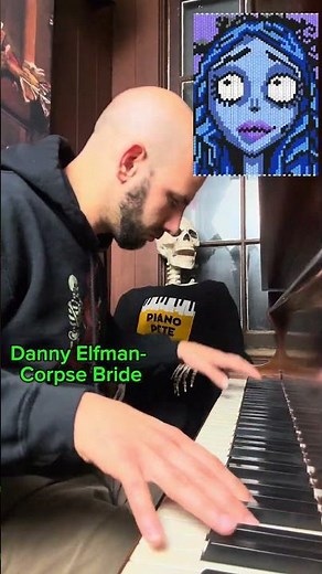 💀🎃 Corpse Bride Theme on an Old Baby Grand #dannyelfman