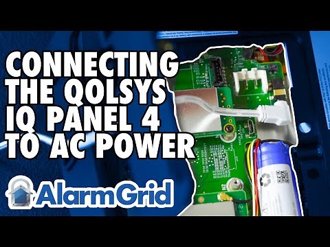 Qolsys IQ Panel 4: Connecting to AC Power