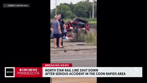 Northstar Commuter Rail line collides with truck in Coon Rapids