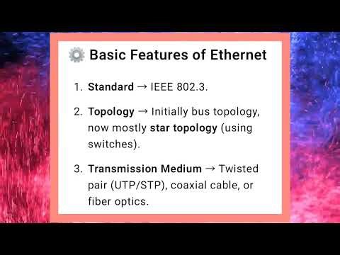 CS3591 UNIT 5 Ethernet basics in computer network ‪@ComputerScienceEng‬